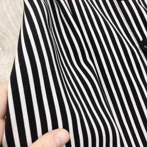 black and white striped clothing